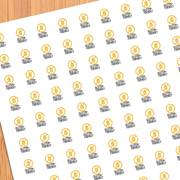 Gluten-Friendly (Icon) - Mini Stickers