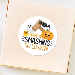 Have A Smashing Halloween (Smash Cake Hammer) - Stickers