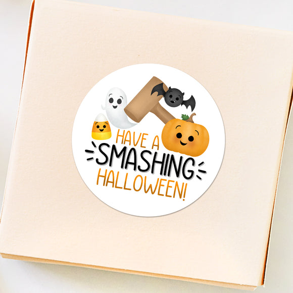 Have A Smashing Halloween (Smash Cake Hammer) - Stickers