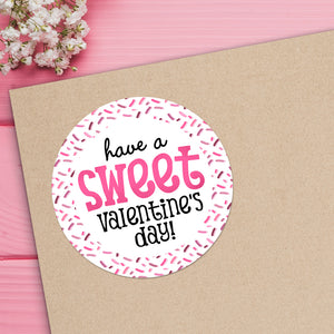 Have A Sweet Valentine's Day (Sprinkles) - Stickers