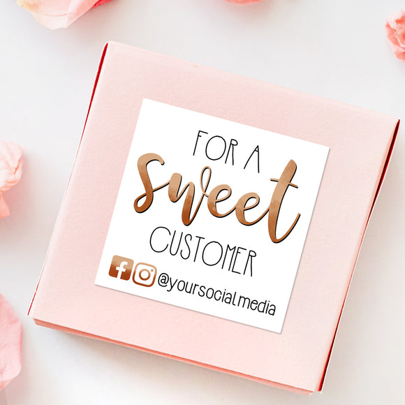 For A Sweet Customer (Your Social Media) - Custom Stickers