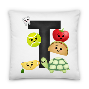 Letter T (Alphabet) - Pillow