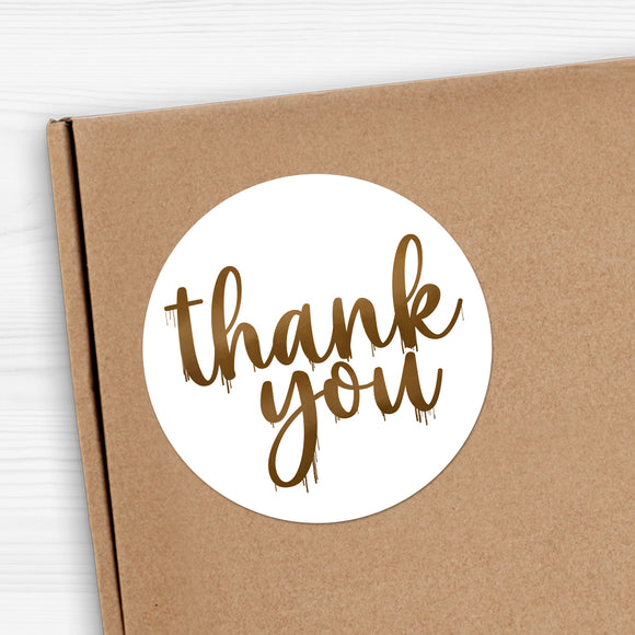 Thank You (Chocolate Dipped With Drips) - Stickers