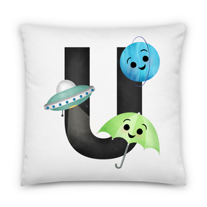 Letter U (Alphabet) - Pillow