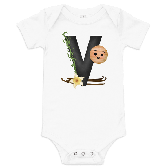 Letter V (Alphabet) - Baby Bodysuit