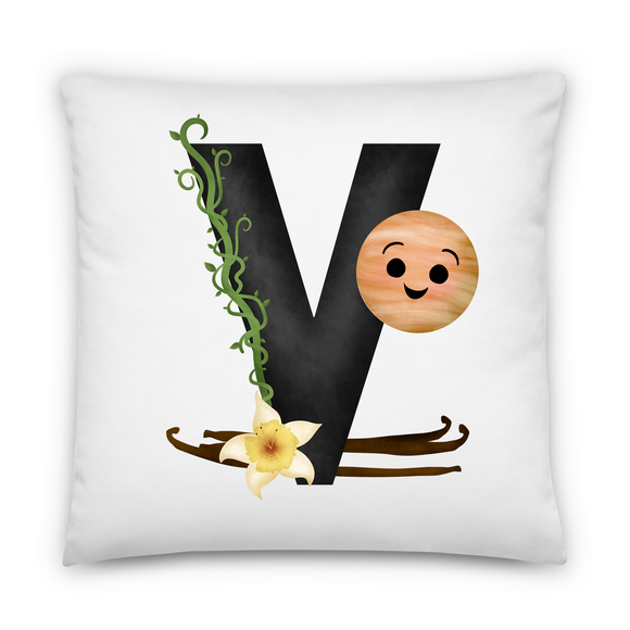 Letter V (Alphabet) - Pillow