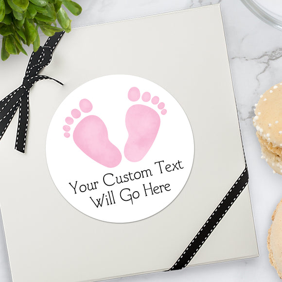 Baby Footprints - Custom Stickers