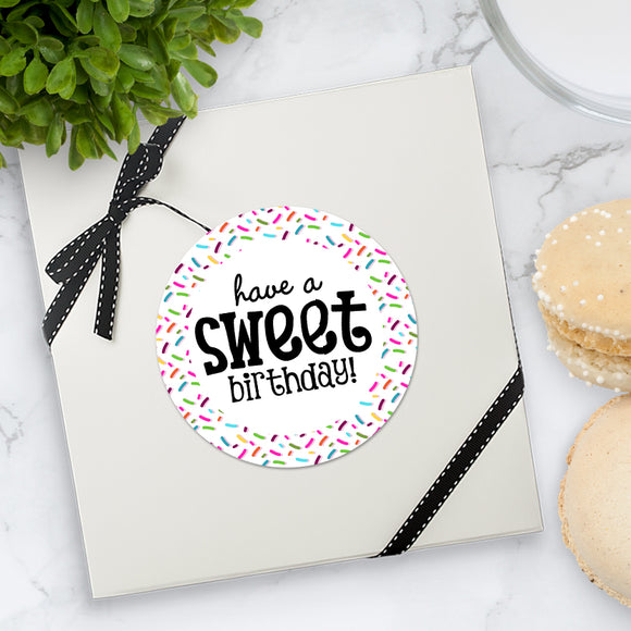 Have A Sweet Birthday (Sprinkles) - Stickers