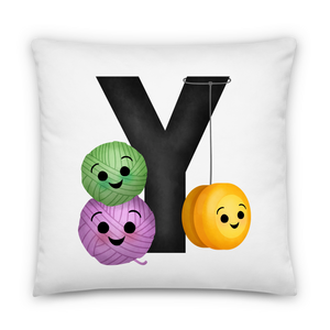 Letter Y (Alphabet) - Pillow