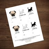 Valentine's Day (Animals) - Print At Home Gift Tags