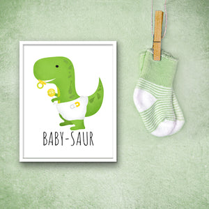 Baby-saur - Print At Home Wall Art