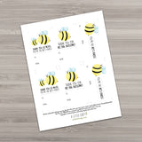 Thank You (Bees) - Print At Home Gift Tags