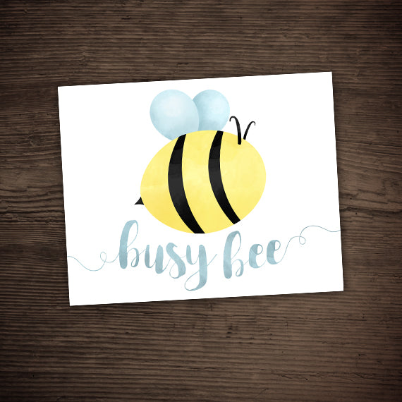 Busy Bee - Print At Home Wall Art