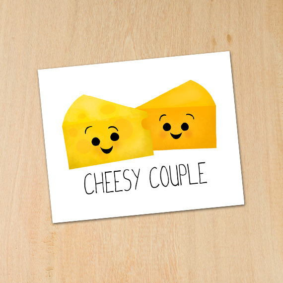 Cheesy Couple - Print At Home Wall Art