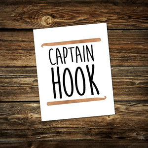 Captain Hook (Crochet) - Print At Home Wall Art