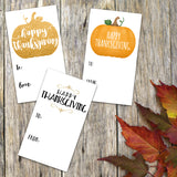 Happy Thanksgiving - Print At Home Gift Tags