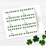 Clover Leaf Pattern - Print At Home Gift Tags