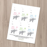 Big Thanks (Elephant) - Print At Home Gift Tags