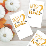 Trick Or Treat - Print At Home Gift Tags