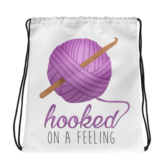 Hooked On A Feeling (Crochet) - Drawstring Bag