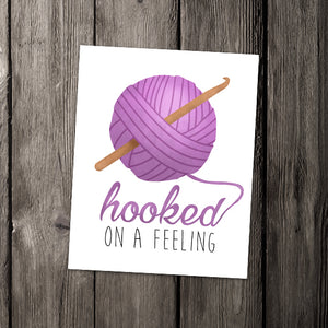 Hooked On A Feeling (Crochet) - Print At Home Wall Art