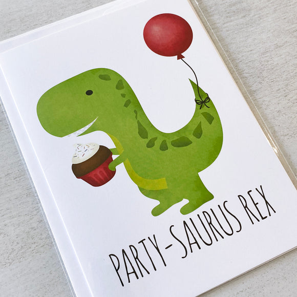 Party-saurus Rex - Ready To Ship Card