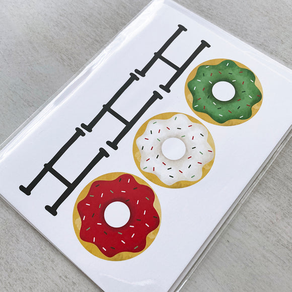 Ho Ho Ho (Donuts) - Ready To Ship Card