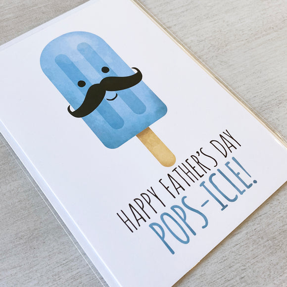 Happy Father's Day Pops-icle - Ready To Ship Card