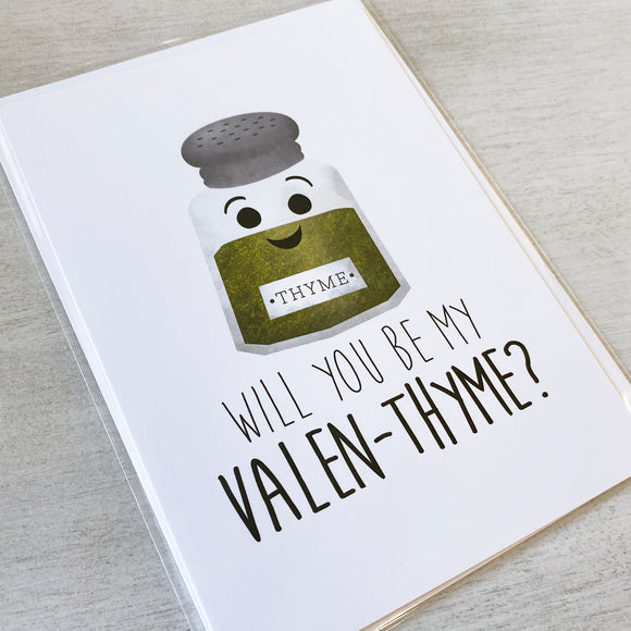 Will You Be My Valen-thyme - Ready To Ship Card