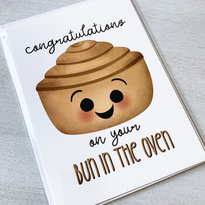 Congratulations On Your Bun In The Oven - Ready To Ship Card