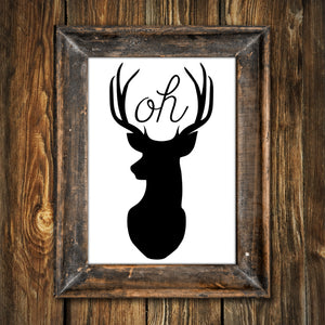 Oh Deer - Print At Home Wall Art