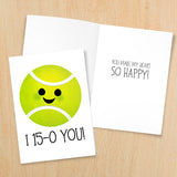I 15-0 You (Tennis) - Print At Home Card