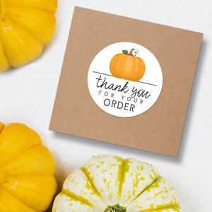 Thank You For Your Order (Pumpkin) - Stickers