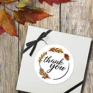 Thank You (Autumn Wreath) - Stickers