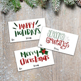 Holidays (Red And Green) - Print At Home Gift Tags