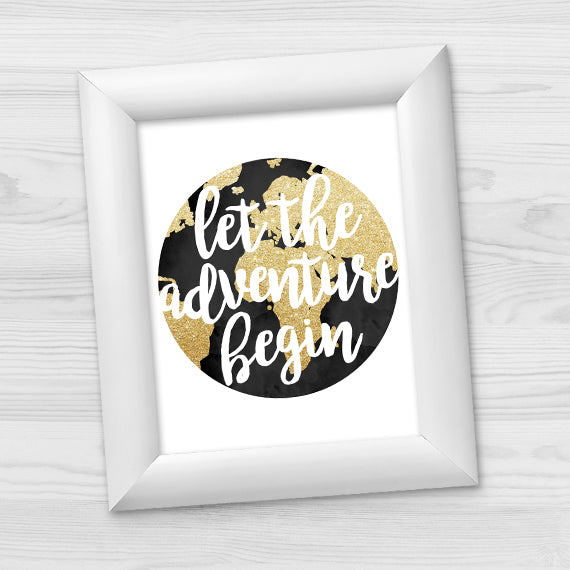 Let The Adventure Begin - Print At Home Wall Art