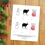 Fleece Navidad and Yarn - Print At Home Gift Tags