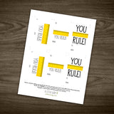 You Rule - Print At Home Gift Tags