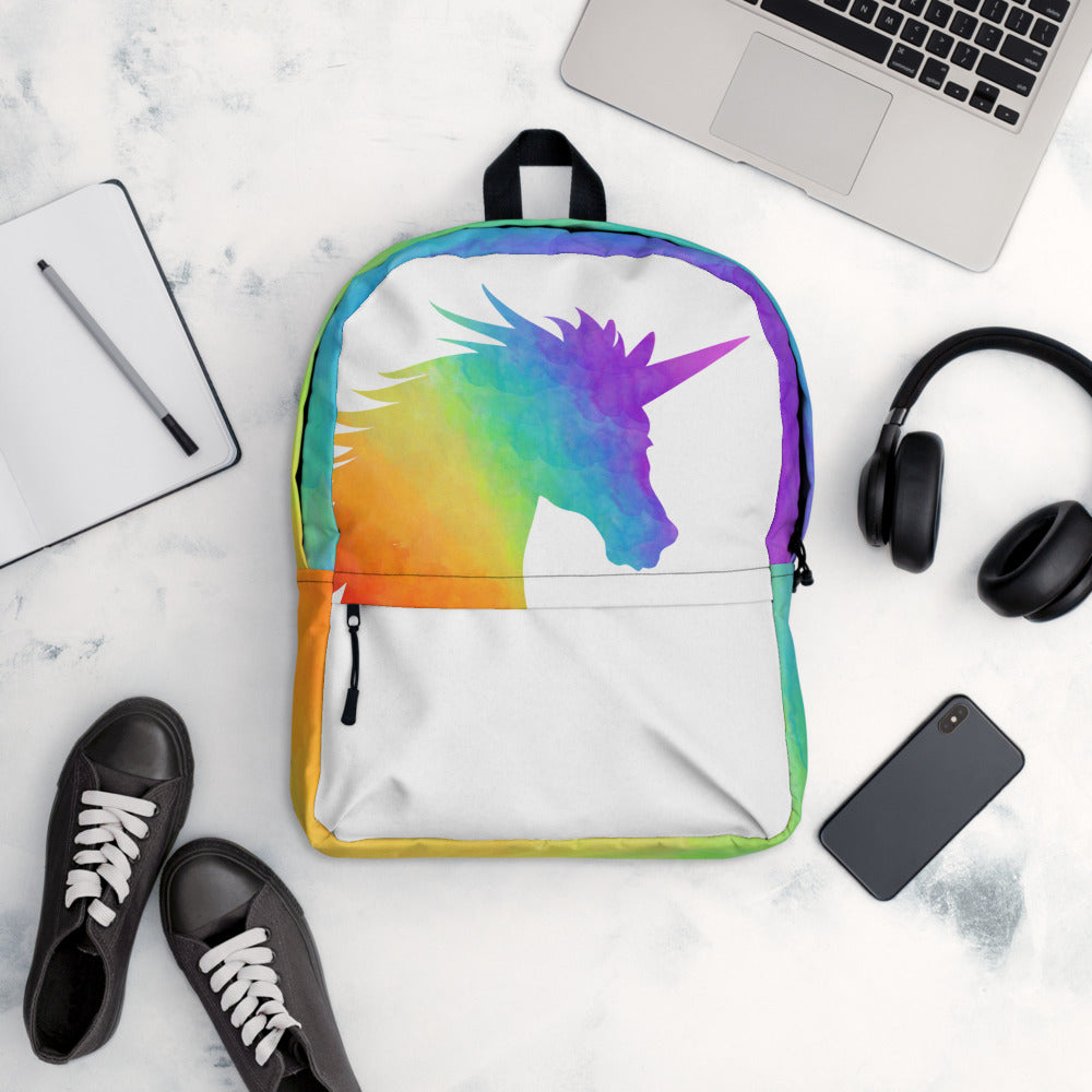 Rainbow unicorn bookbag deals