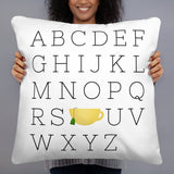 Alphabet Tea - Pillow