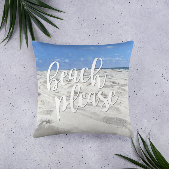 Beach Please - Pillow