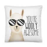 You're Wooly Awesome (Llama) - Pillow
