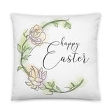 Happy Easter (Floral) - Pillow