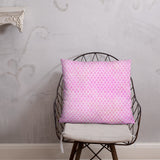 Pink (Faux Glitter) Mermaid Tail Pattern - Pillow