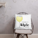 I'm Dreaming Of A White Christmas (Wine) - Pillow