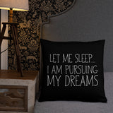 Let Me Sleep I Am Pursuing My Dreams - Pillow