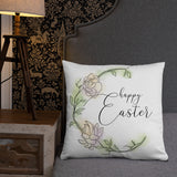 Happy Easter (Floral) - Pillow