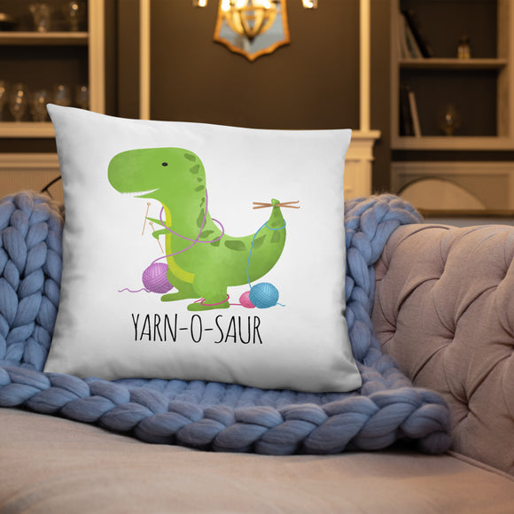 Yarn-O-Saur - Pillow