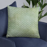 Green Mermaid Tail Pattern - Pillow