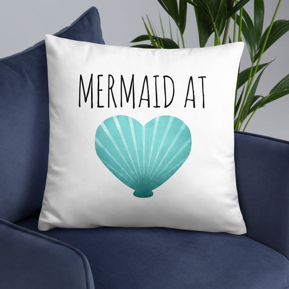 Mermaid At Heart - Pillow